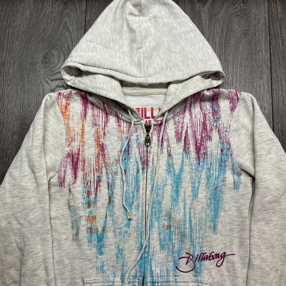 Billabong Full Zip Hoodie Surf Wear Medium Vintage Y2k - Picture 2 of 8